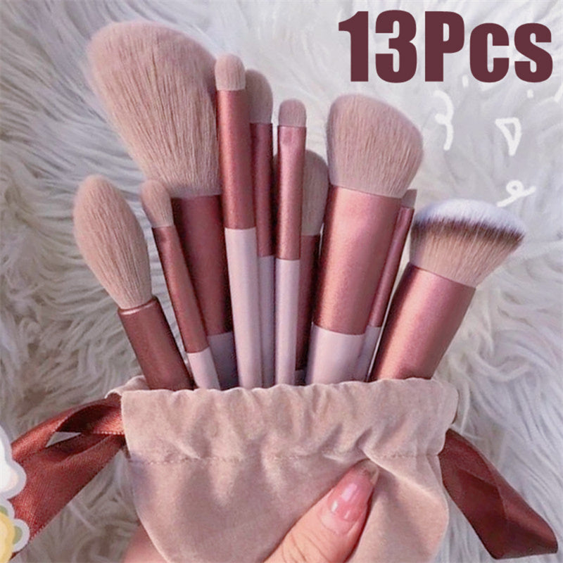 13-Piece Luxury Makeup Brush Set: All-in-One Beauty Essentials