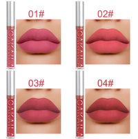 10-Pack Matte Lip Gloss: Waterproof & Nonstick Finish