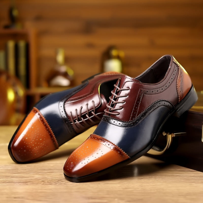 Men's Business Leather Shoes: Formal & Pointed Elegance