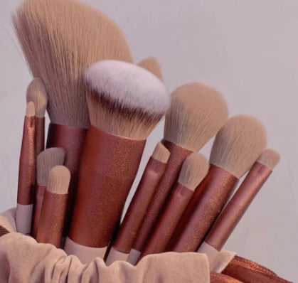 13-Piece Luxury Makeup Brush Set: All-in-One Beauty Essentials