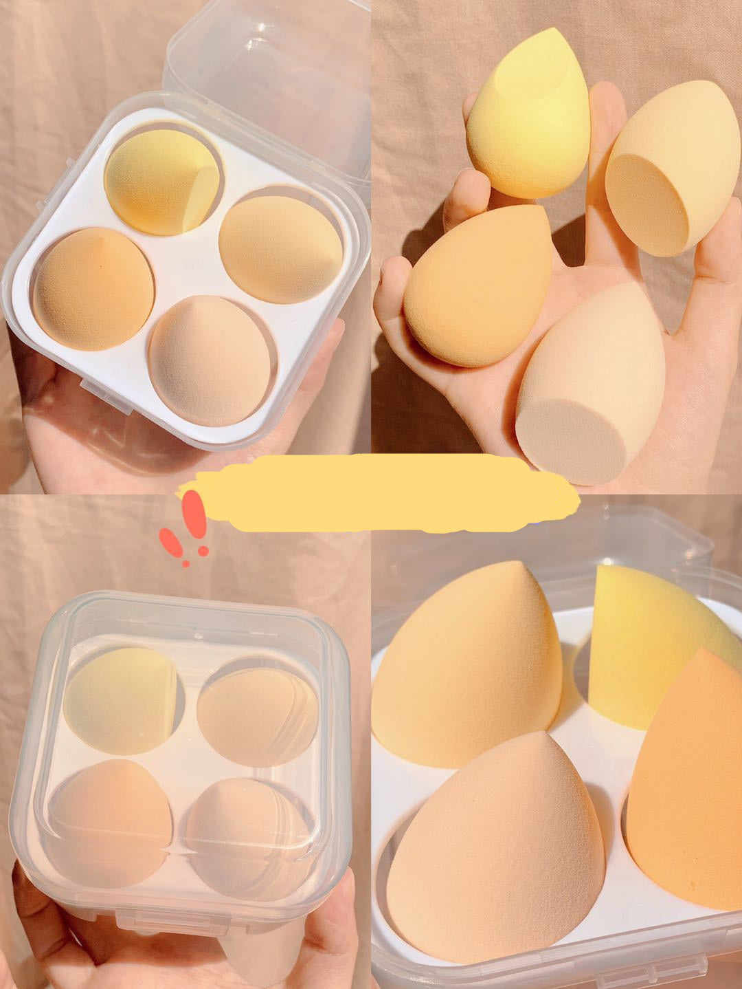 Makeup Sponge Egg Box: Stylish Storage for Beauty Blenders