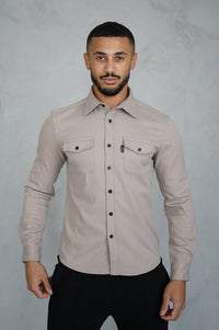 Youth Casual Shirt for Men: Handsome Brushed Style