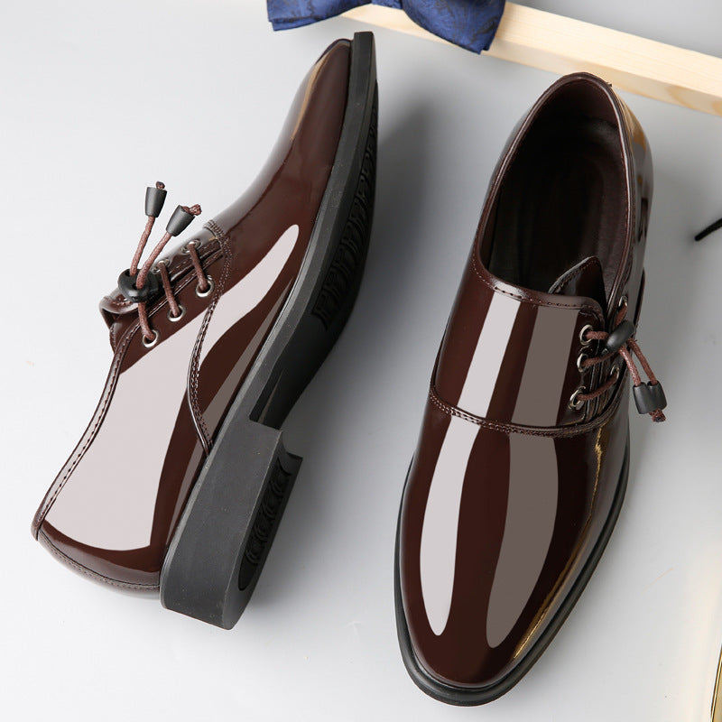 Men's Lace-Up Leather Shoes - Versatile Business & Casual Styles