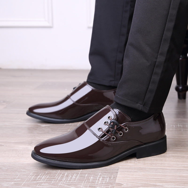 Men's Lace-Up Leather Shoes - Versatile Business & Casual Styles