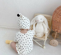 "Newborn Boys & Girls Romper Set - Long Sleeve Jumpsuit + Hat"