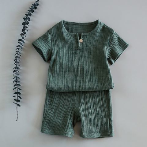 Kids' Summer Cotton Two-Piece Set - Soft & Comfy