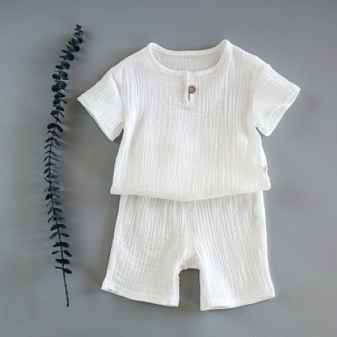 Kids' Summer Cotton Two-Piece Set - Soft & Comfy