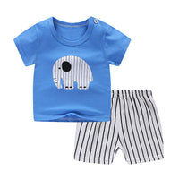 Summer 2PCS Set: Newborn Baby Boy & Girl T-Shirt and Shorts