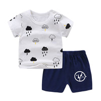 Summer 2PCS Set: Newborn Baby Boy & Girl T-Shirt and Shorts