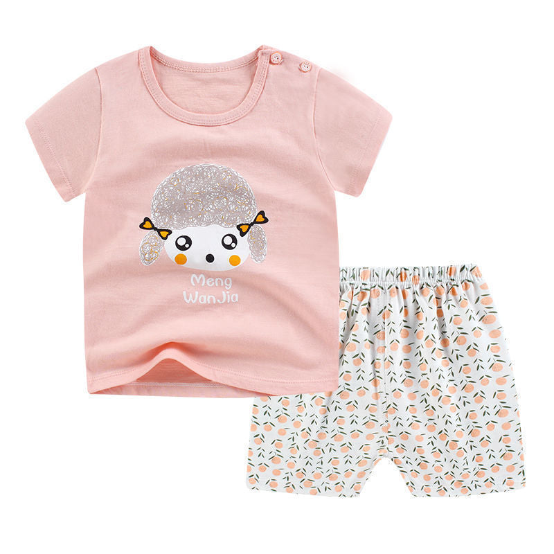 Summer 2PCS Set: Newborn Baby Boy & Girl T-Shirt and Shorts