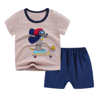 Summer 2PCS Set: Newborn Baby Boy & Girl T-Shirt and Shorts