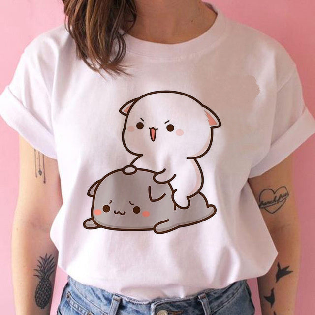 Fashion Harajuku Kawaii Punk T-Shirt: Cute Anime Tee for Women