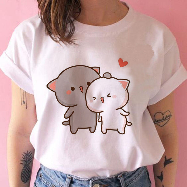 Fashion Harajuku Kawaii Punk T-Shirt: Cute Anime Tee for Women