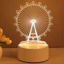 3D Acrylic LED Lamp: Neon Sign for Room Decor, Xmas & Valentine's Gifts