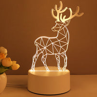 3D Acrylic LED Lamp: Neon Sign for Room Decor, Xmas & Valentine's Gifts