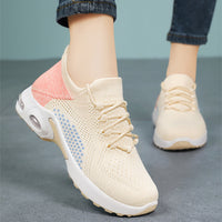 Lace-Up Air Cushion Sneakers: Breathable Summer Mesh Shoes