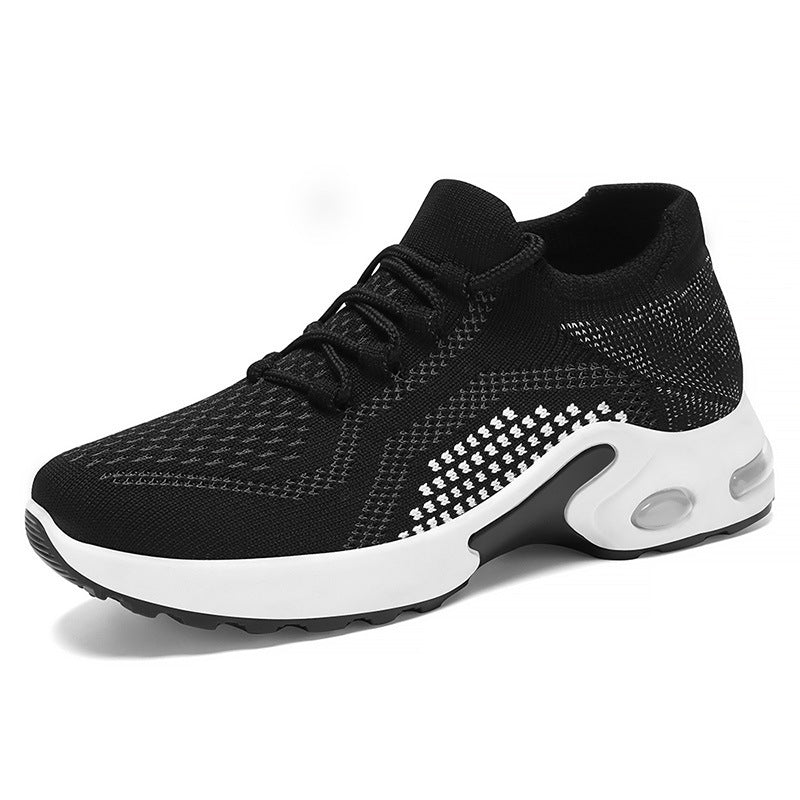 Lace-Up Air Cushion Sneakers: Breathable Summer Mesh Shoes