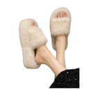 Women's Plush Slippers: Cozy Thick-Soled Home Comfort