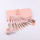 12-Piece Makeup Brush Set: Precision Tip Tail Handle