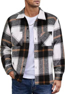 Men's High-End Thermal Plaid Shirt Coat: Padded for Warmth