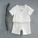 Summer Baby Boy Set: Short Sleeve Top & Shorts