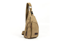 Men's Canvas Crossbody Bag - Casual Shoulder & Chest Pack