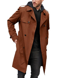 Men's Double-Breasted Lapel Coat