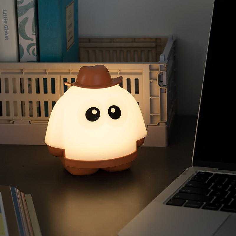 Halloween Kids' Night Light: Creative Cartoon Ghost Design