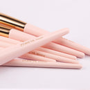 12-Piece Makeup Brush Set: Precision Tip Tail Handle