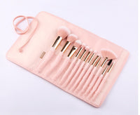 12-Piece Makeup Brush Set: Precision Tip Tail Handle