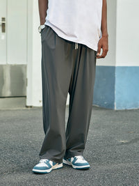 Street Plaid Quick-Dry Pants: High Elastic, Cool Comfort