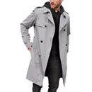 Men's Double-Breasted Lapel Coat