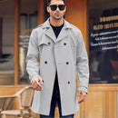 Men's Double-Breasted Lapel Coat