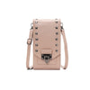 Rivet Design Crossbody Bags - Solid Color Shoulder Handbags for Women