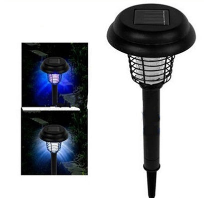 Solar LED Rechargeable Mosquito Lamp: UV Bug Zapper for Outdoor Garden