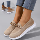 Women’s Chain Mesh Flats: Sporty & Stylish Walking Shoes