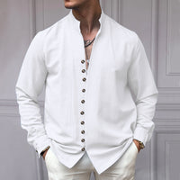 Men's Ethnic Linen Shirt - Casual & Loose Fit