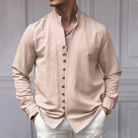 Men's Ethnic Linen Shirt - Casual & Loose Fit