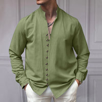 Men's Ethnic Linen Shirt - Casual & Loose Fit