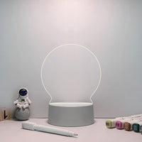 Message Board Night Lamp: Small Note Board with Illumination