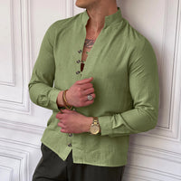 Men's Ethnic Linen Shirt - Casual & Loose Fit