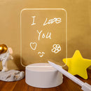 Message Board Night Lamp: Small Note Board with Illumination