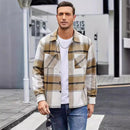 Men's High-End Thermal Plaid Shirt Coat: Padded for Warmth