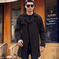 Men's Double-Breasted Lapel Coat