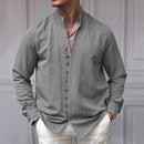 Men's Ethnic Linen Shirt - Casual & Loose Fit