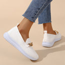 Women’s Chain Mesh Flats: Sporty & Stylish Walking Shoes