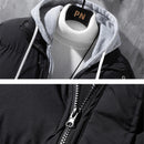 Men's Fashion Hooded Jacket: Winter Windproof Two-Piece Style