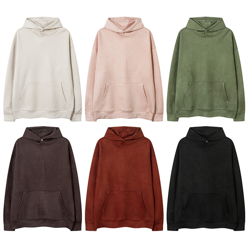 Men's Trendy Pure Color All-Match Hoodie