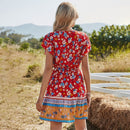 pring V-Neck Dress for Women: Chic Prints for the Season