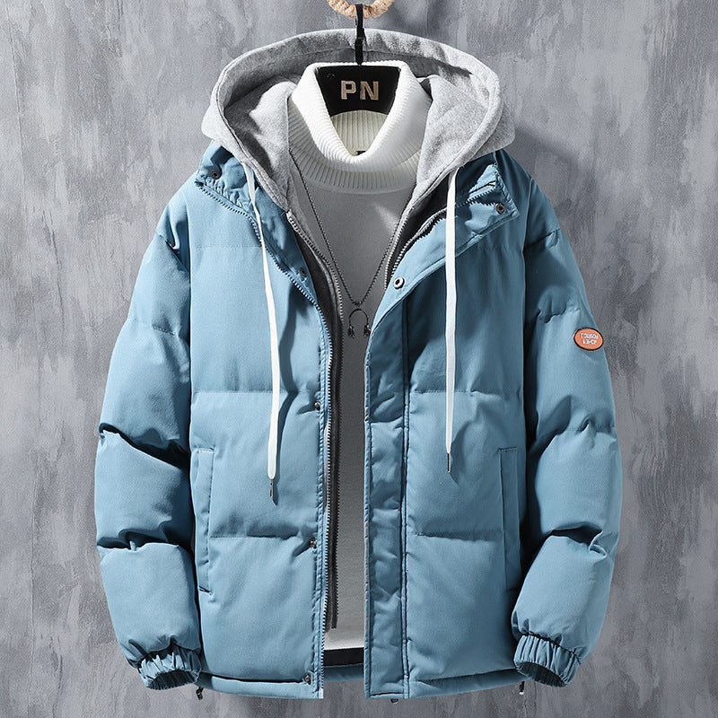 Men's Fashion Hooded Jacket: Winter Windproof Two-Piece Style